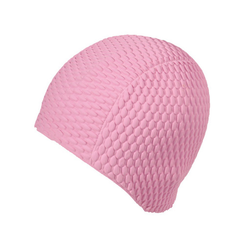 Bubble Rubber Swim Cap Pastel Pink EYSC143