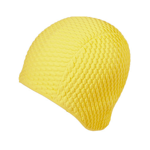 Bubble Rubber Swim Cap - Pastel Yellow EYSC146